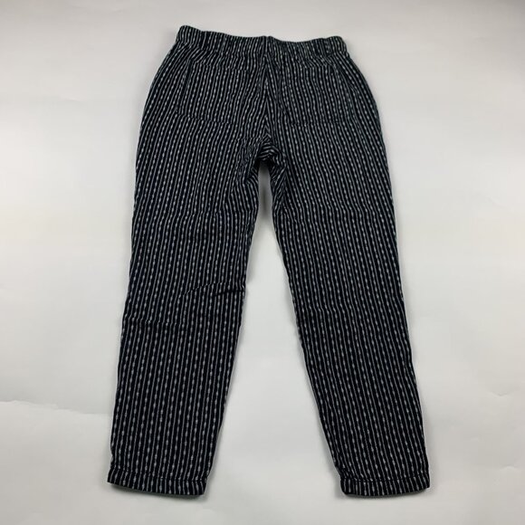 Old Navy Black Printed Cotton Gauze Pull On Ankle Pant S - Picture 7 of 9